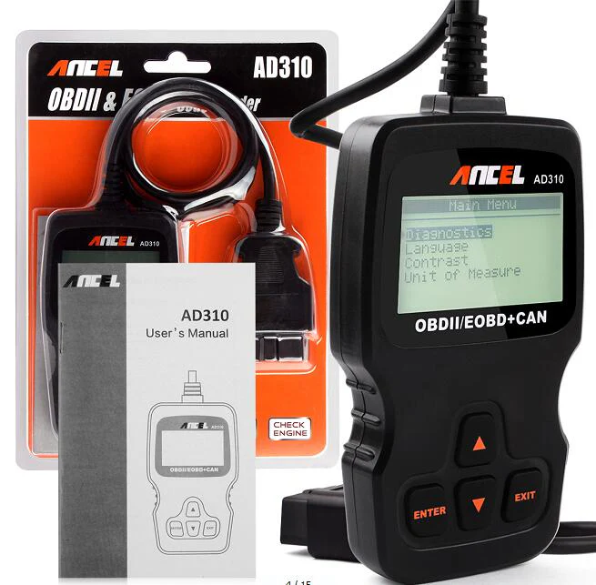 ANCEL AD310 Engine Code Reader ODB2 Car Diagnostic Scanner Turn off Engine Check MIL - Image 6