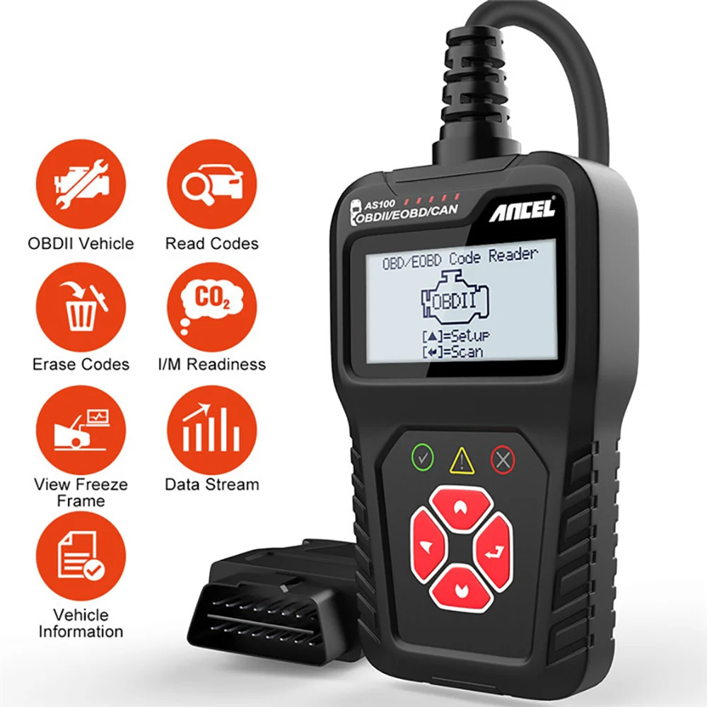 ANCEL AS100 Obd2 Car Diagnostic Tool OBD 2 Automotive Scanner - Image 4