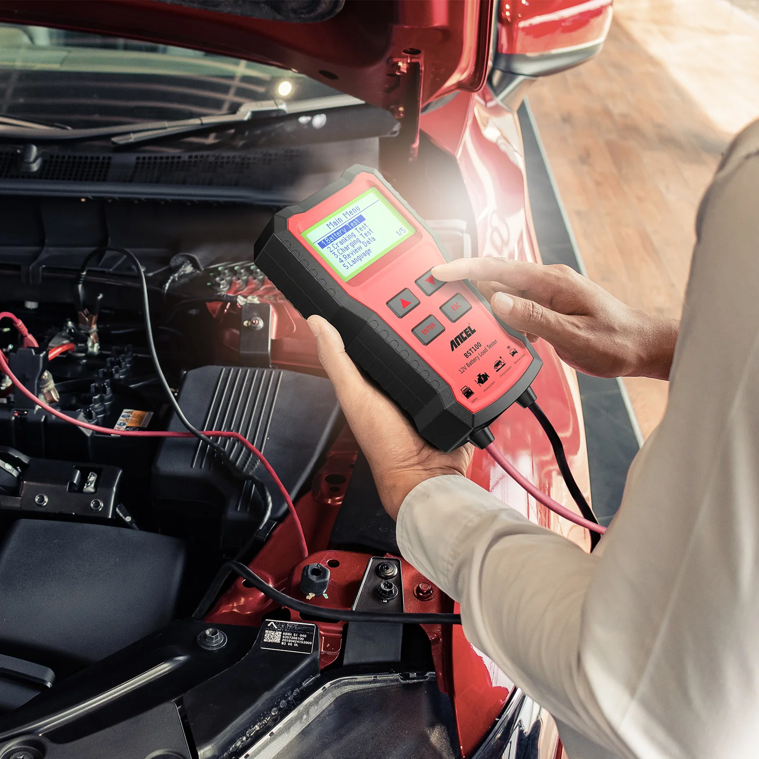 ANCEL BST100 Car Battery Tester 2000CCA BCI CCA Battery Analyzer - Image 4