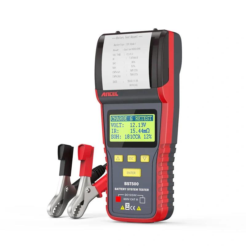 ANCEL BST500 12V 24V Battery Analyzer Wireless Electric Circuit Cranking Test - Image 4