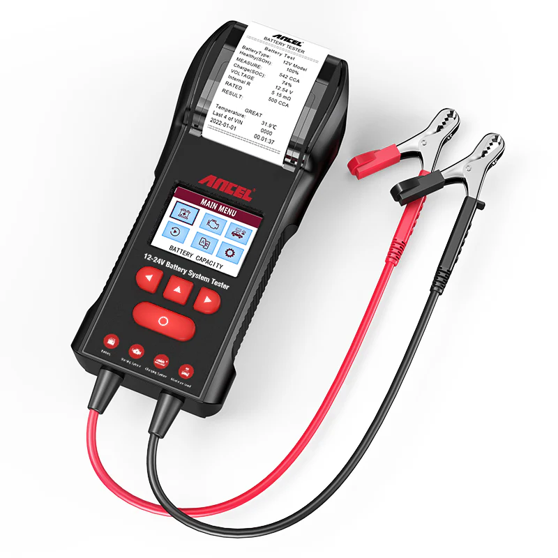 ANCEL BST600 12V & 24V Battery Tester Fast & Accurate Built-in Printer and Paper Safe & Convenient Support Multi-Languauge - Image 5
