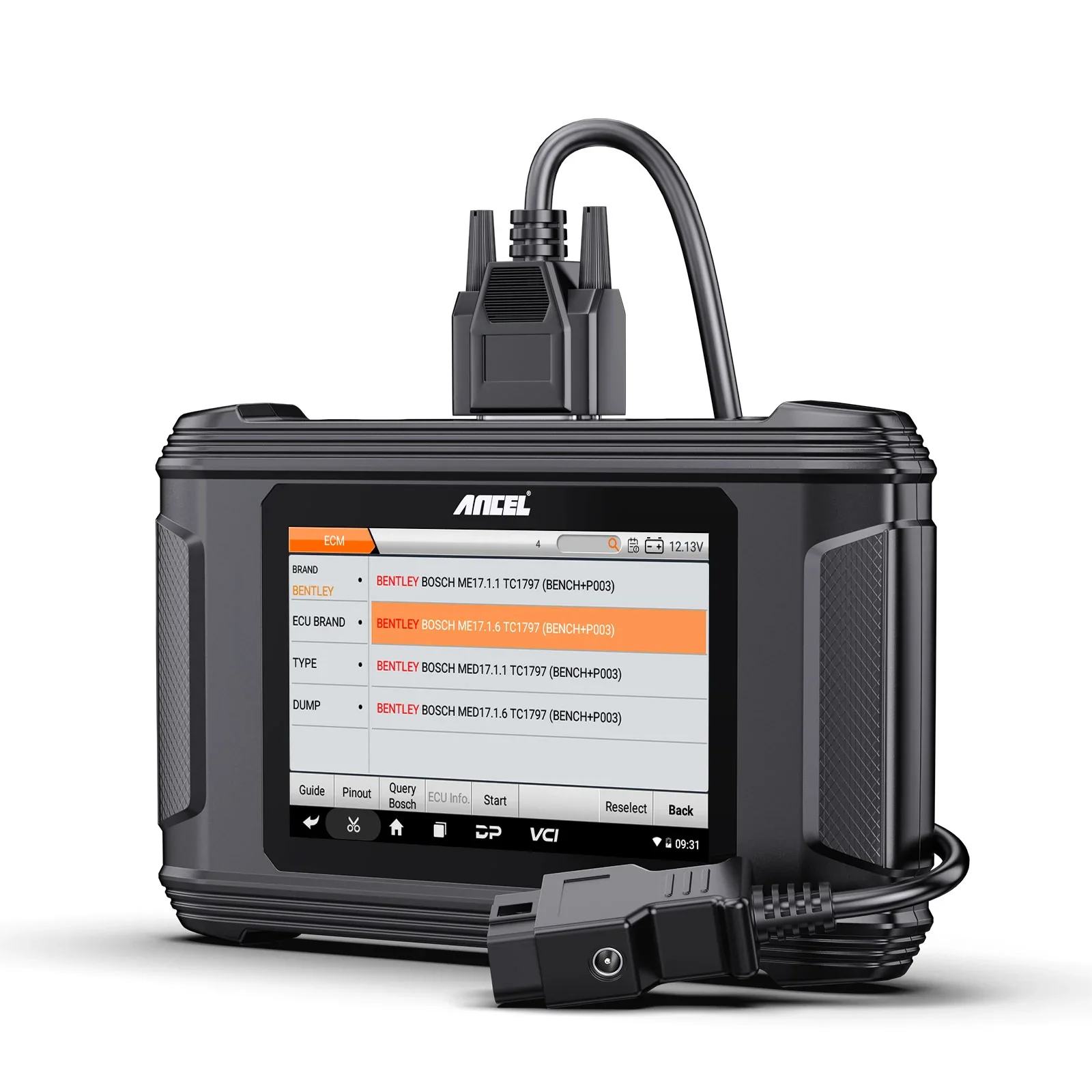 ANCEL EC500 ECM vehicle ECM ECU flashing, reading ECU information, calibrating mileage - Image 3