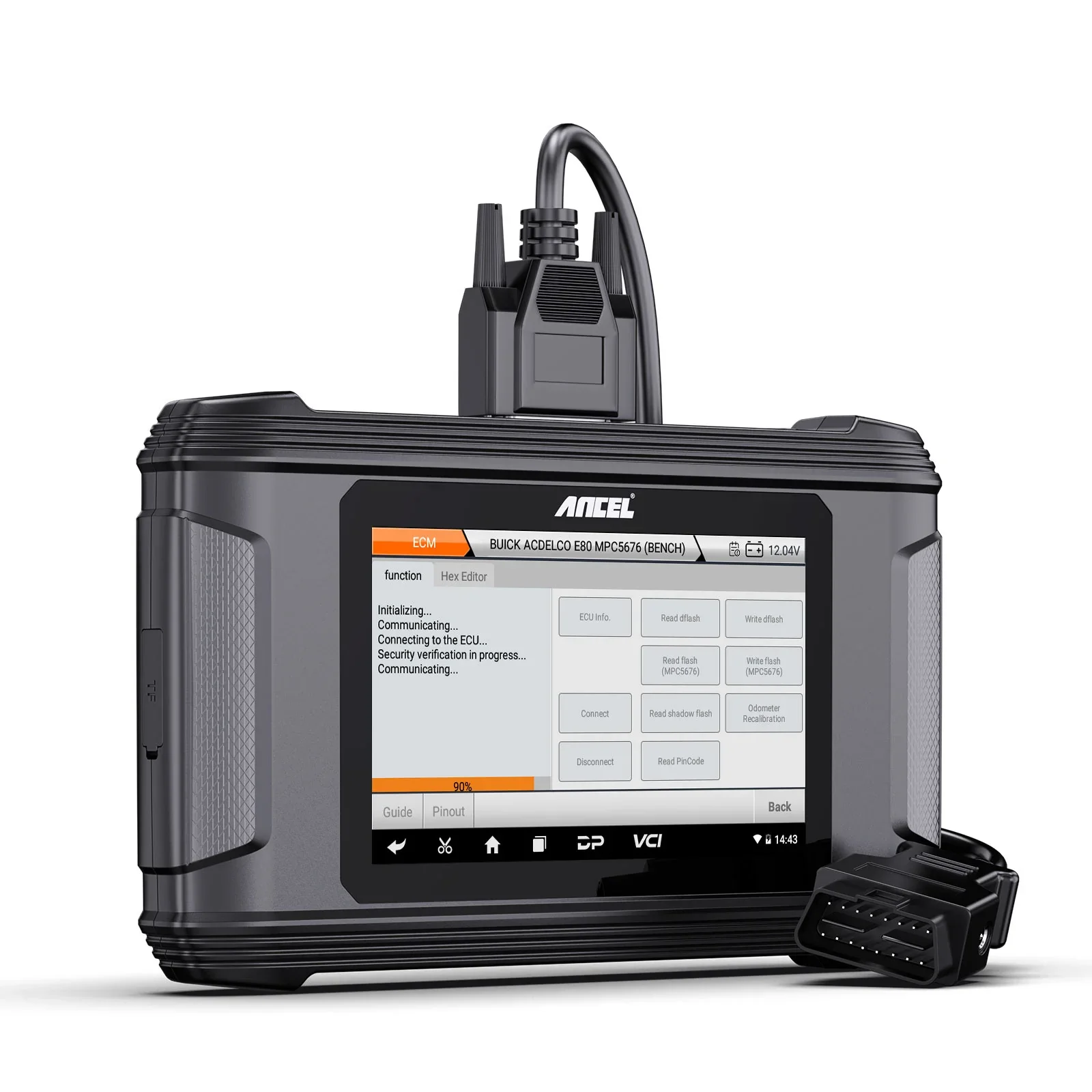 ANCEL EC500 ECM vehicle ECM ECU flashing, reading ECU information, calibrating mileage - Image 4