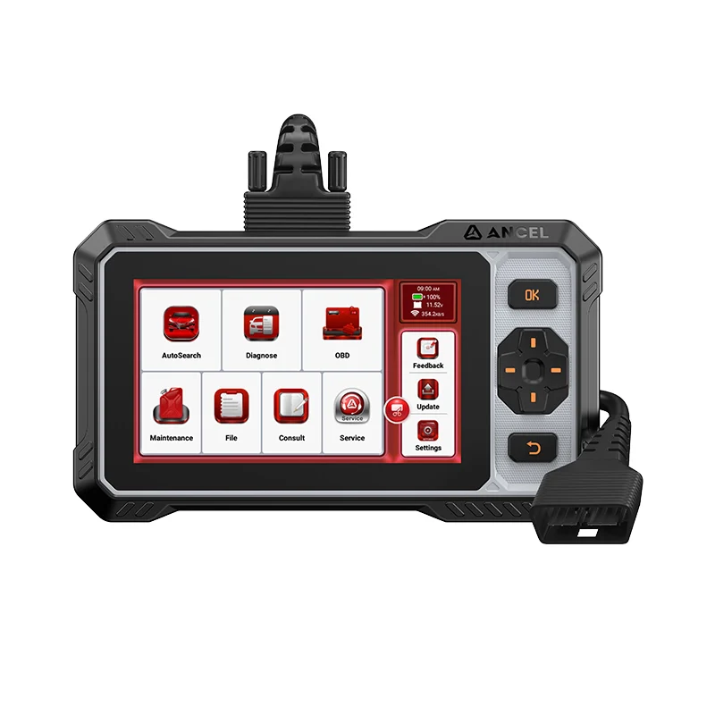 ANCEL FX6000 Automotive Diagnostic Tool Four-System Diagnostics 7 Maintenance Functions: ResetBleed, ResetBMS, ResetBrake, ResetETS, ResetGEAR, ResetOIL, ResetSAS