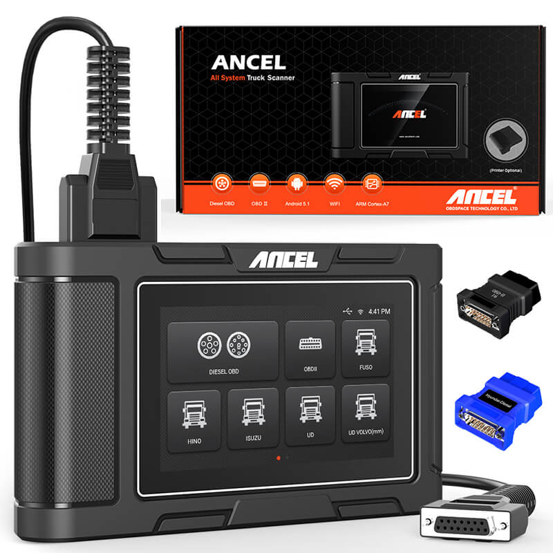 ANCEL HD3200 Full System Heavy Duty Truck Code Reader Diesel Scan Tool - Image 5