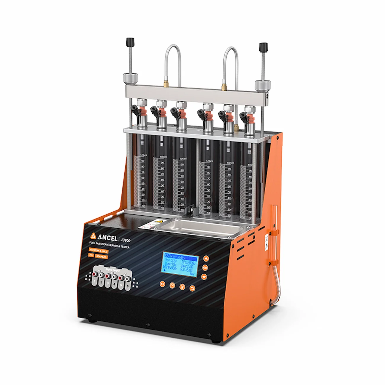 ANCEL JC600 GDI Piezo 6-Cylinder Car Fuel Injector Tester Cleaner Machine - Image 2