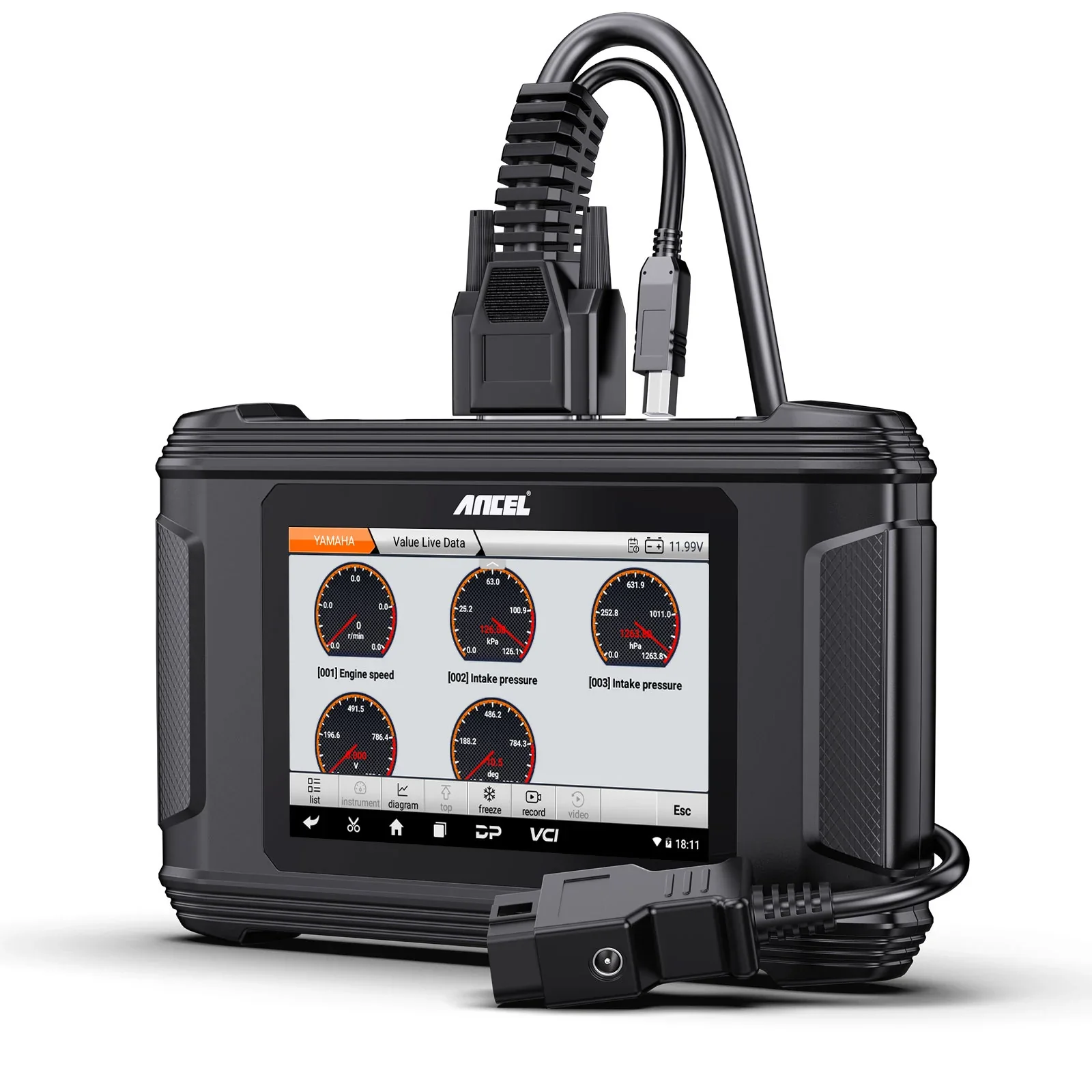 ANCEL MR500 Diagnosis YAMAHA SUZUKI MERCURY Bi-directional Test 15 Reset Functions - Image 8