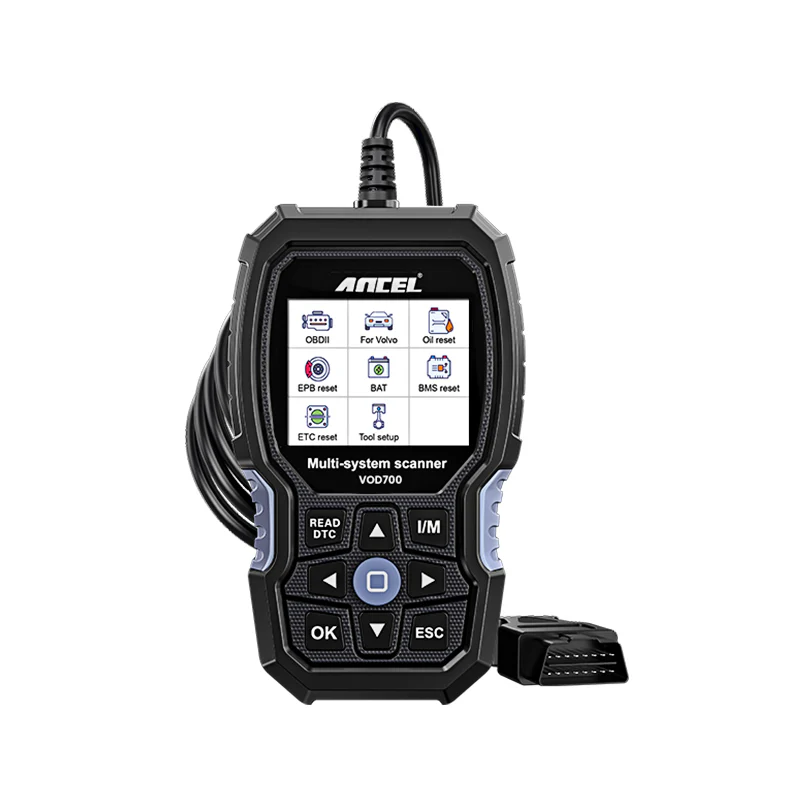 ANCEL VOD700 All System OBD2 Scanner for Volvo Car ABS Bleeding Injector Oil ETC SRL BMS EPB TPMS DPF Reset Tool
