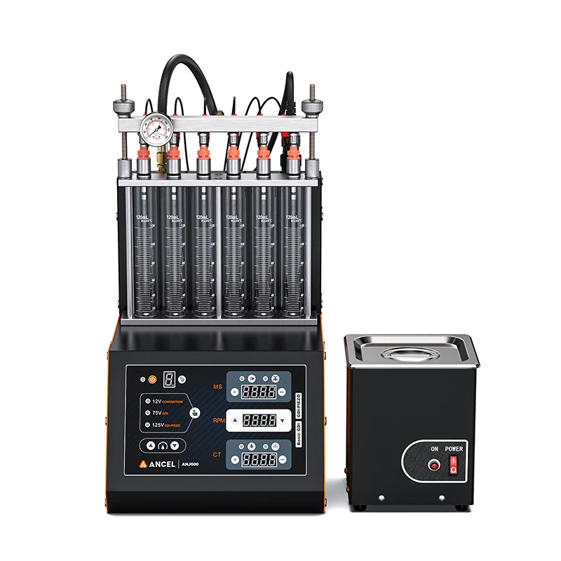 ANCEL ANJ600 Injector Cleaning Tester (6-Cylinder GDI+Piezo) Ultrasonic Cleaning - Image 4